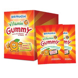 ภาพหน้าปกสินค้าBiopharm Gummy Vitamin C ไบโอฟาร์ม กัมมี่ ผสม วิตามินซี ขนาด 24 กรัม จำนวน 1 กล่อง บรรจุ 12 ซอง (12X18110) ที่เกี่ยวข้อง