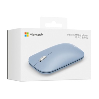 Microsoft Modern Mobile Mouse (Pastel Blue) - Ambidextrous, BlueTrack, Bluetooth