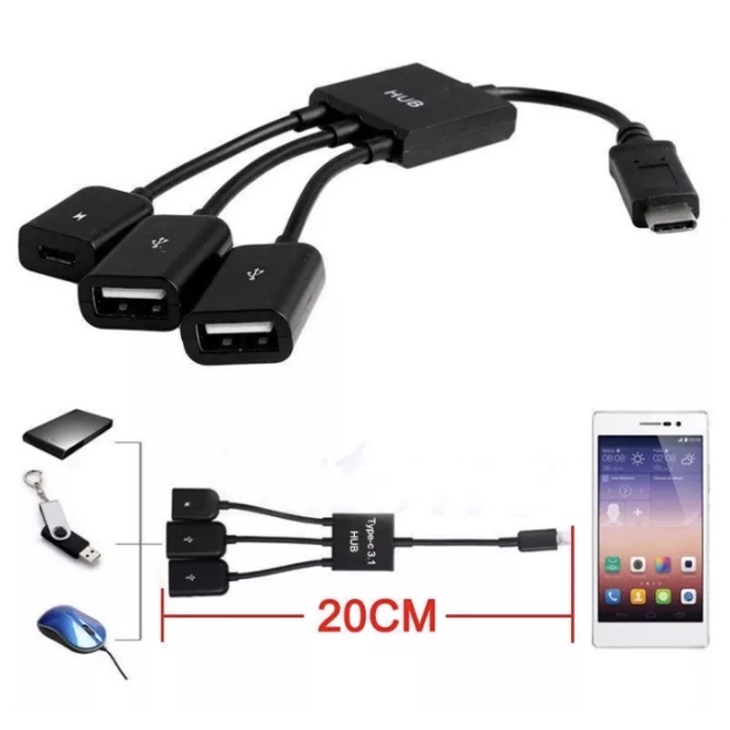 ส่งเร็ว-type-c-otg-adapter-สายแปลง-type-c-usb-otg-hub-แบบมีไฟเลี้ยง-สายอะแดปเตอร์-otg-usb-c-โทรศัพท์-แท็บเล็ต-dm-otg