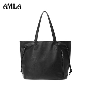 AMILA กระเป๋าสตรีสุดฮอตแฟชั่นย้อนยุคยุโรปและอเมริกากระเป๋าถือกระเป๋าสะพายข้างเอนกประสงค์