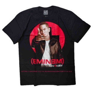 เสื้อยืดโอเวอร์ไซส์เสื้อยืด Eminem เสื้อวง Eminem RecoveryS-3XL