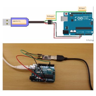 ภาพขนาดย่อของภาพหน้าปกสินค้าUSB2.0 To TTL 6Pin CH340G Converter for STC Arduino PRO Instead of CP2102 PL2303 จากร้าน prajak_kajchapon บน Shopee ภาพที่ 3