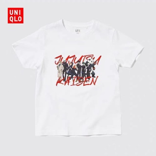 Uniqlo เสื้อยืดคอกลม แขนสั้น พิมพ์ลายการ์ตูนมังงะ UT สําหรับผู้ชาย และผู้หญิง 441497