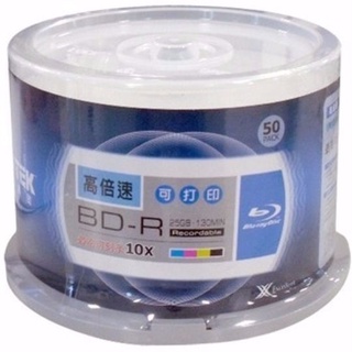 Ritek พิมพ์สีฟ้า แผ่นเปล่า 10X  BD-R 25G/50G แผ่น Blu-ray ความจุขนาดใหญ่ 1w3L