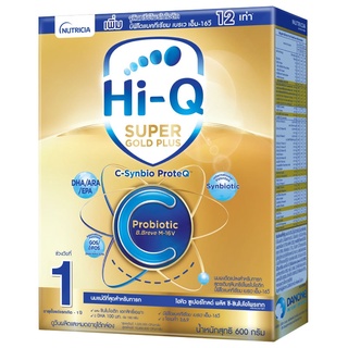 Hi-Q Super Gold Plus C-Synbio Proteq ไฮ-คิว ซูเปอร์โกลด์ พลัส ซี-ซินไบโอโพรเทก นมผงดัดแปลงสูตร 1 600 กรัม