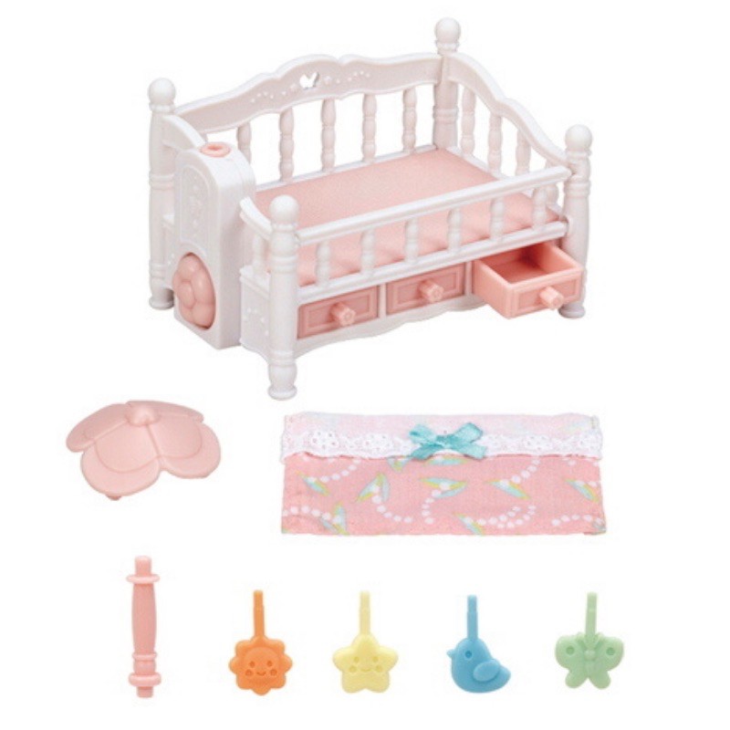 sylvanian-families-crib-with-mobile-ซิลวาเนียน-แฟมิลี่-เตียงเด็กพร้อมโมบาย