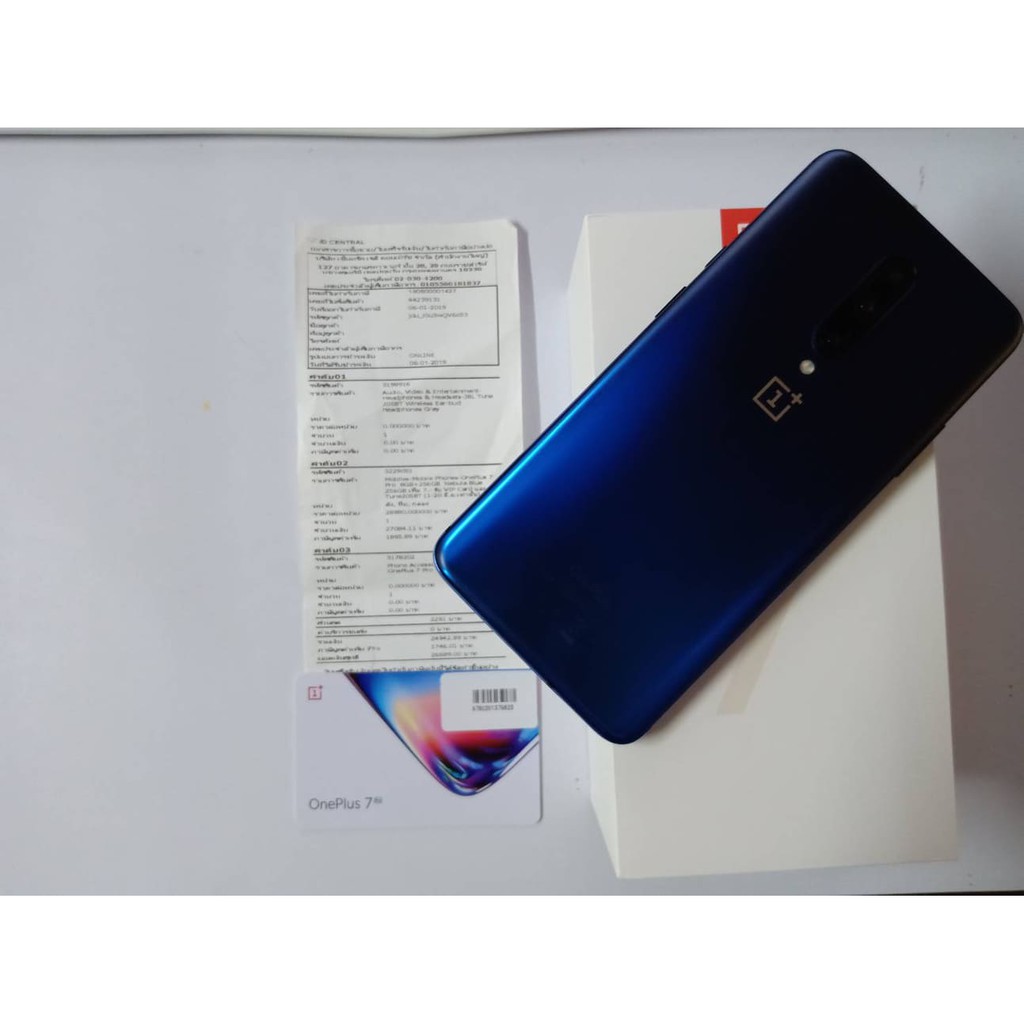 one plus 7 pro ram 8 rom 256 สี nebula blue มือสอง | Shopee Thailand 