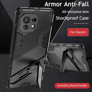 Xiaomi Mi 10T Redmi Note 10 10S 9s 9T 9 Pro With Stand Shockproof Armor Phone Case