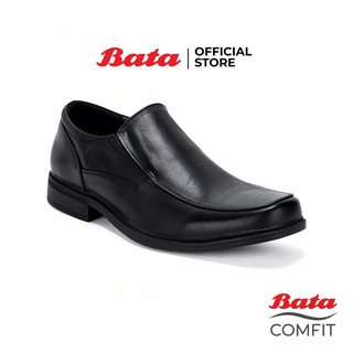 ภาพขนาดย่อของสินค้าBata COMFIT บาจา คอมฟิต MEN'S DRESS รองเท้าทำงานผู้ชาย รองเท้าทางการแบบสวม หัวมน ไม่บีบเท้า รองเท้านุ่ม ใส่สบาย ไม่เมื่อย สีดำ 8516340