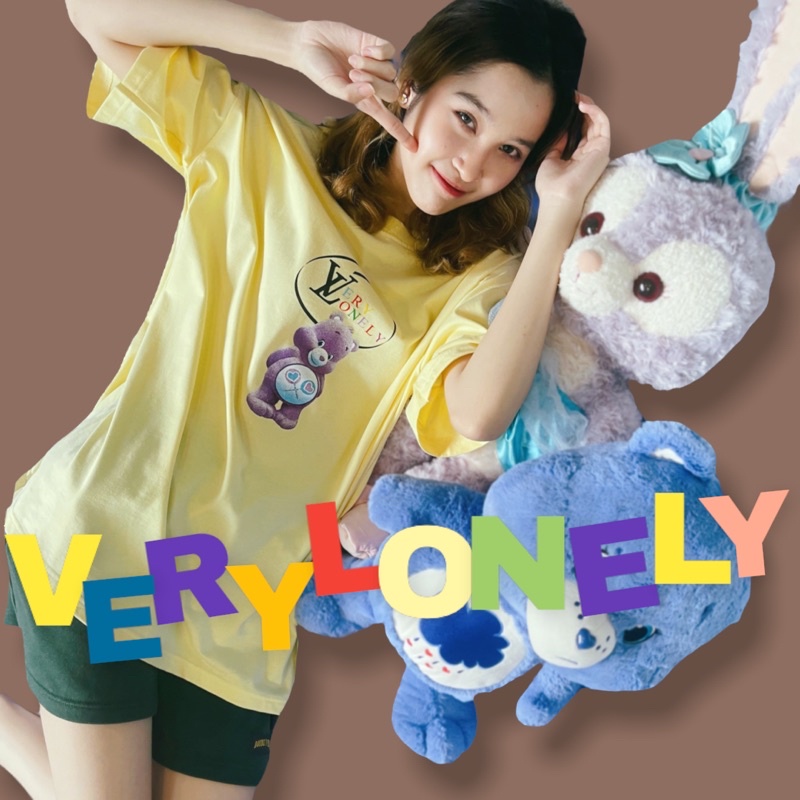 very-lonely-เสื้อยืดผ้าคอตตอน