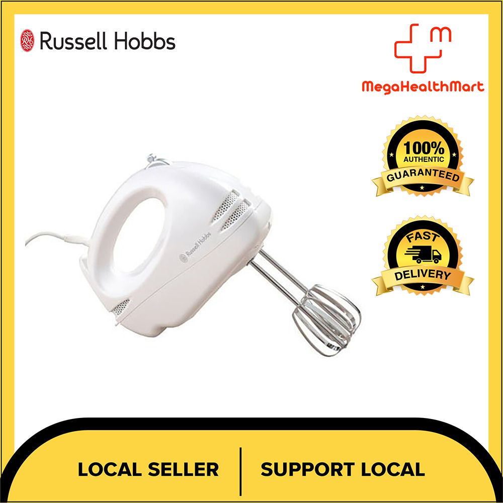 Russell Hobbs Food Collection Hand Mixer with 6 Speed 14451, 125 W
