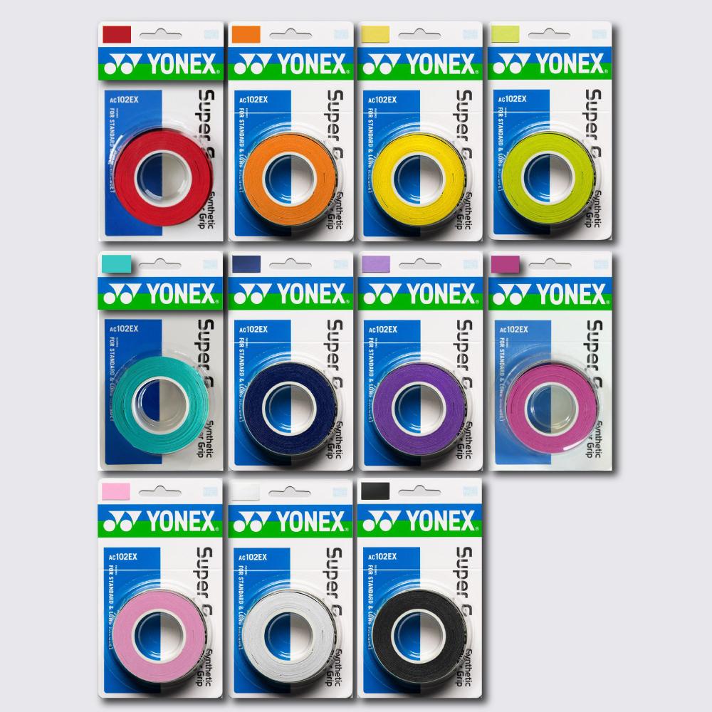 ภาพหน้าปกสินค้าYonex เทปพันด้าม/กริ๊ปพันด้าม ไม้เทนนิสไม้แบดมินตัน Super Grap Overgrip Tape Racket Tennis 3 Pack (11สี)