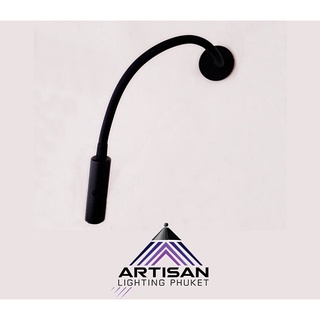 โคมไฟติดผนังอ่านหนังสือรุ่นกานปรับได้ Recessed Wall Reading lamp with adjustable arm