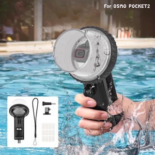 ภาพหน้าปกสินค้าPULUZ Waterproof Case for OSMO Pocket 2 Housing Case Protective Diving High light transmission Gimbal Camera Accessories ที่เกี่ยวข้อง
