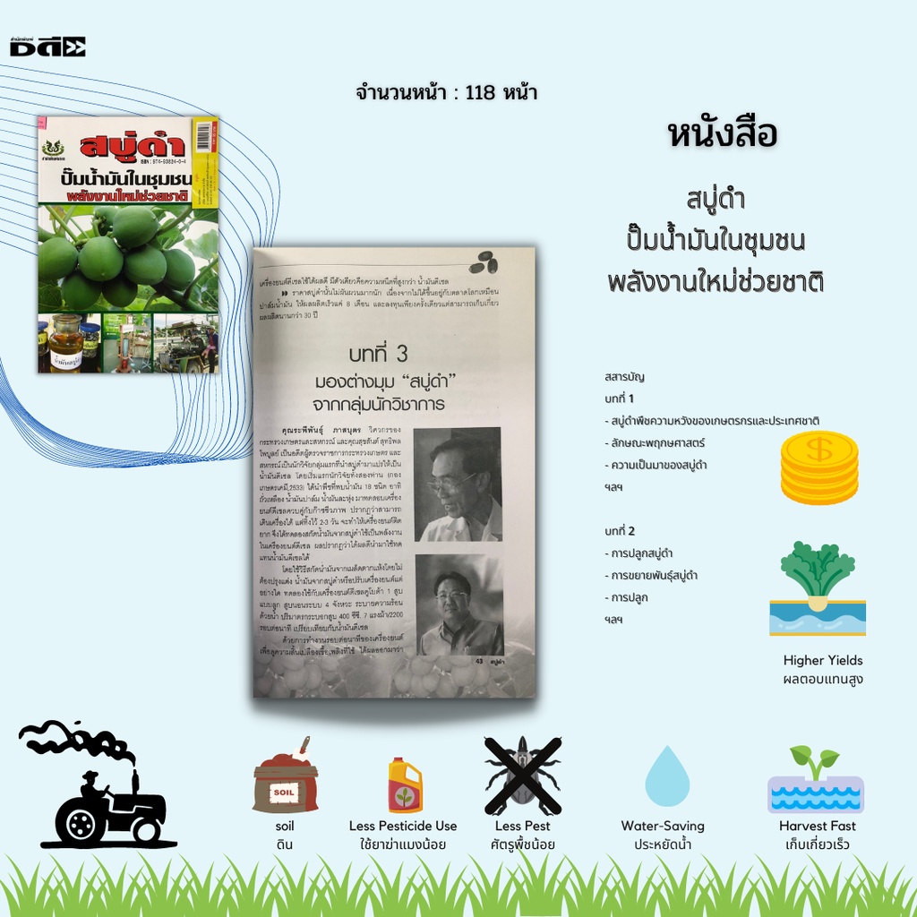 หนังสือ-สบู่ดำ-ปั๊มน้ำมันในชุมชน-พลังงานใหม่ช่วยชาติ-การปลูกสบู่ดำ-การขยายพันธุ์สบู่ดำ-สบู่ดำพืชความหวังของเกษตรกร