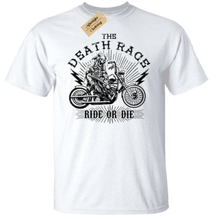 [S-5XL] เสื้อยืด พิมพ์ลาย The Death Race Grim Reaper Ride or Die Biker แฟชั่นฮาโลวีน สําหรับผู้ชาย