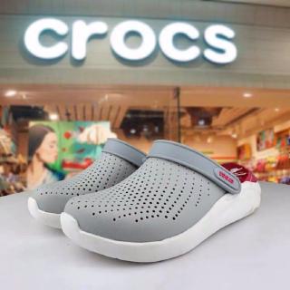 (พร้อมส่ง) Crocs LiteRide ™ Unisex Duet Sport Clog รองเท้าชายหาดแท้รองเท้าแตะกลางแจ้ง