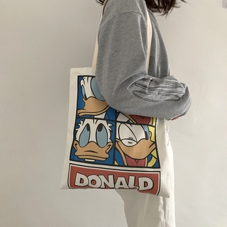 ภาพหน้าปกสินค้ากระเป๋าผ้าใบสะพายไหล่ลายการ์ตูน Donald Duck ที่เกี่ยวข้อง