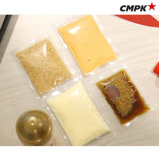 [CMPK] ถุงใส่น้ำจิ้ม น้ำสลัด พริกแกง เนื้อใส ทำสุญญากาศได้ (≈100 ใบ)