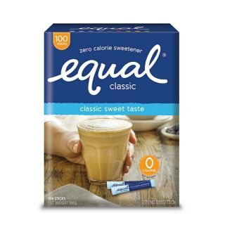 Equal Classic วัตถุให้ความหวานแทนน้ำตาล อิควล คลาสสิค 100 กรัม (1×100ซอง)