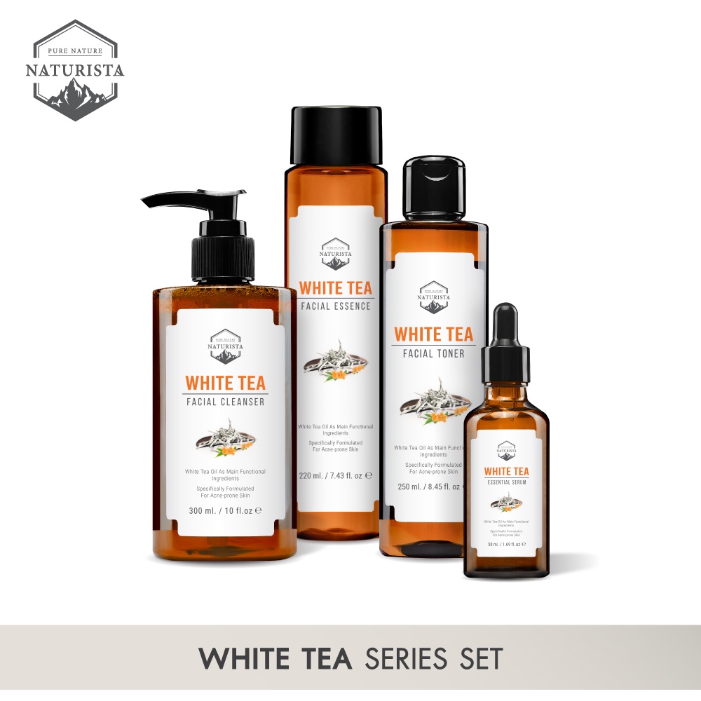 รูปภาพสินค้าแรกของNaturista White Tea Special Set ชุดลดริ้วรอย บำรุงผิว ลดจุดด่างดำ ริ้วรอยหายเกลี้ยง ซื้อเป็นเซตถูกกว่า