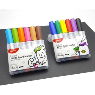 Monami Whiteboard Set 6 สี ปากกาไวท์บอร์ดไร้กลิ่น