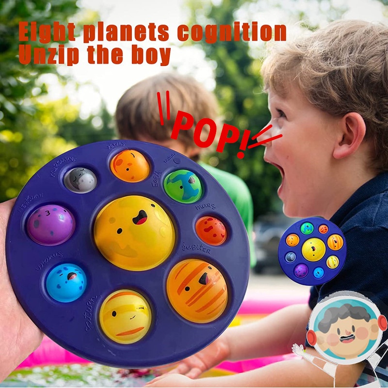 พร้อมส่ง-ของเล่น-ดาวเคราะห์ทั้งแปด-ของเล่นฟองสบู-ของเล่นกดนิ้วดาวเคราะห์-pop-bubble-sensory-fidget-toy