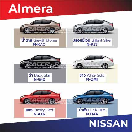 สีแต้มรถ-nissan-almera-รุ่นก่อน-2019-นิสสัน-อัลเมร่า-รุ่นก่อน-2019