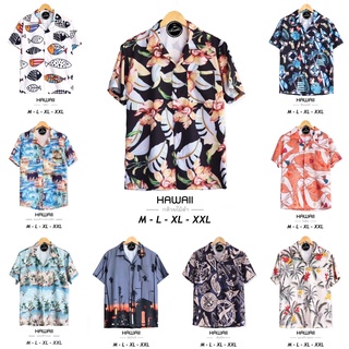 ❄ลด 15% โค้ด CHINDEC❄ เสื้อฮาวาย hawaii เชิ้ตเกาหลี สินค้ามาใหม่ ลายยอดฮิต ผ้านิ่มขึ้น สไตล์เกาหลีมาแรง ส่งจากไทย