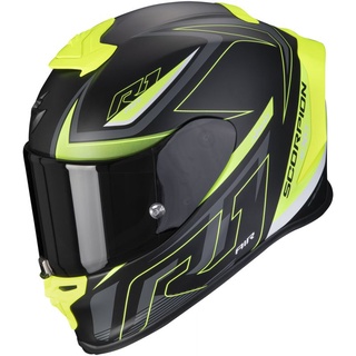 Scorpion EXO R1 AIR GAZ Matt Black Neon Yellow