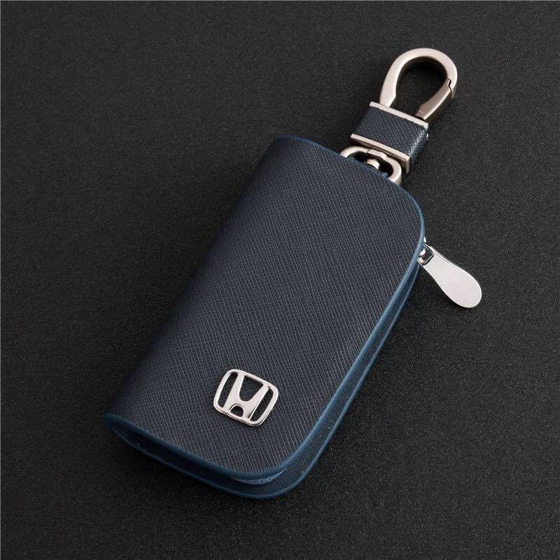 เคสกุญแจรถยนต์-แบบหนัง-มีซิป-สําหรับ-honda