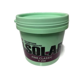 ยาขัดหยาบ SOLAR โซล่า EXTRA-200 * I-SOLAR Polyurethane Rubbing Compound 3.3 กิโลกรัม แกลลอน ตัวใหม่ ขัดสีดำไม่เป็นเส้น