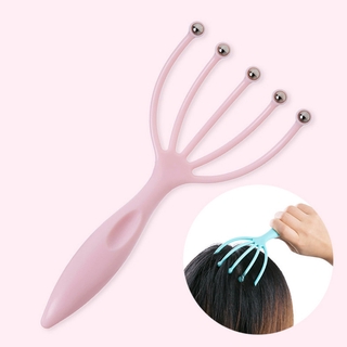 เครื่องนวดหนังศีรษะ Steel Ball head Massage Relaxation Five Finger Massager for head