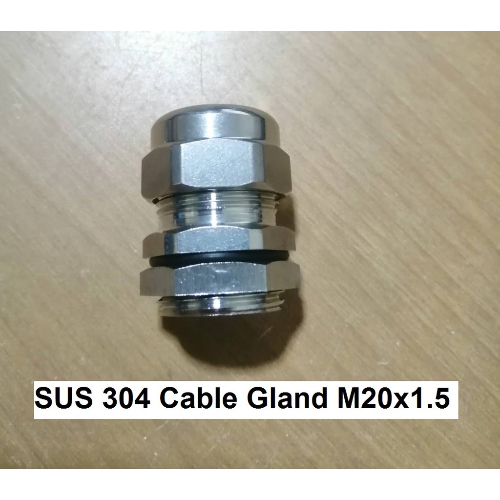 เคเบิ้นแกลนสแตนเลส304-stainless-steel-cable-gland-cable-gland-เกลียว-m20x1-5-ระดับกันฝุ่นกันน้ำ-ip68