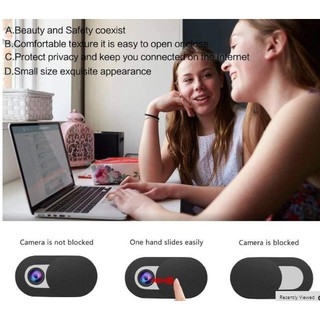 ภาพหน้าปกสินค้าครอบเว็บแคมแบบ Ultra Thin ปกป้องข้อมูลส่วนบุคคล สำหรับ กล้อง Webcam Cover Privacy Protection Shutter Sticker Cover for i ที่เกี่ยวข้อง