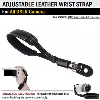 สายหนัง สายคล้อง กล้อง สายคล้องข้อมือ สำหรับ กล้อง DSLR - Leather Wrist Strap for Camera