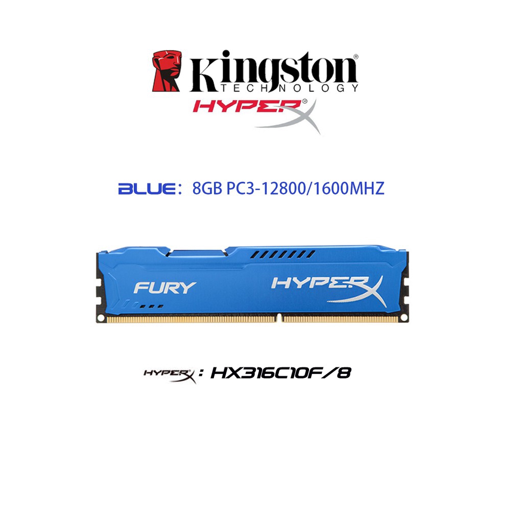 ภาพสินค้าKingston HyperX FURY แรมเดสก์ท็อป DDR3 4GB 8GB 1600Mhz 1866Mhz 1333Mhz 240Pin 1.5V DIMM PC3-12800U จากร้าน urxn2485th.th บน Shopee ภาพที่ 5