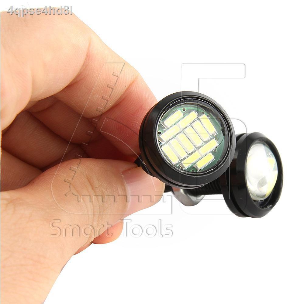 แพ๊คคู่-eagle-eye-led-4014-12smd-23mm-ไฟส่องพื้น-ไฟส่องทาง-puddle-light-สีขาว-12v-3w-ไฟอเนกประสงค์-ติดตั้งง่าย