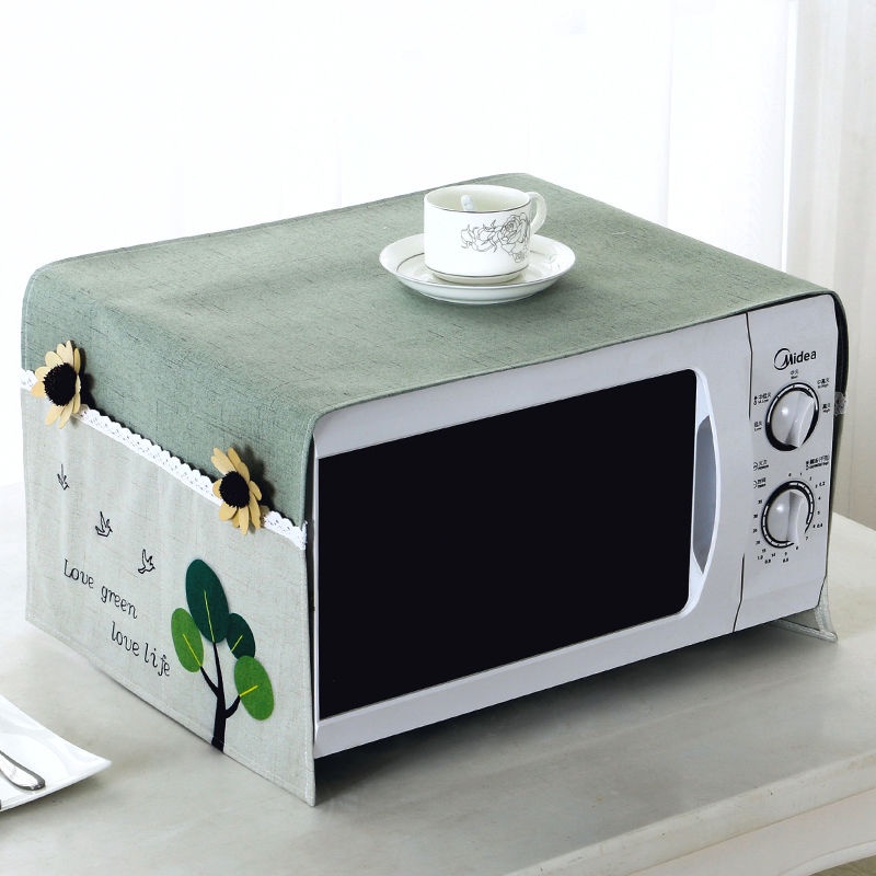 garden-cloth-microwave-oven-cover-cover-with-storage-bag-dust-cover-cover