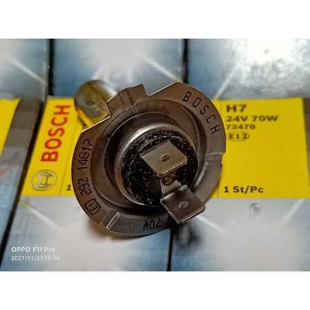 หลอดไฟหน้ารถยนต์-bosch-แท้-h7-24v70w-ราคาที่แสดงเป็นราคาต่อชิ้น