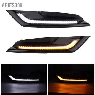 Aries306 Pair LED DRL Daytime Running Lamp Turn Signal Light Fit for Mazda 3 Axela 2019‑2020