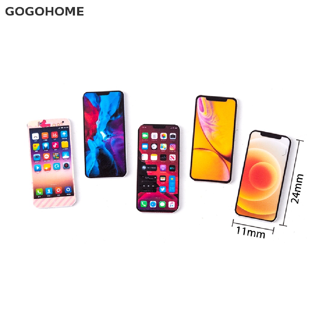 ภาพหน้าปกสินค้าGogo โมเดลโทรศัพท์มือถือจิ๋ว 1:12 อุปกรณ์เสริม สําหรับตกแต่งบ้านตุ๊กตา จากร้าน gogohome.th บน Shopee