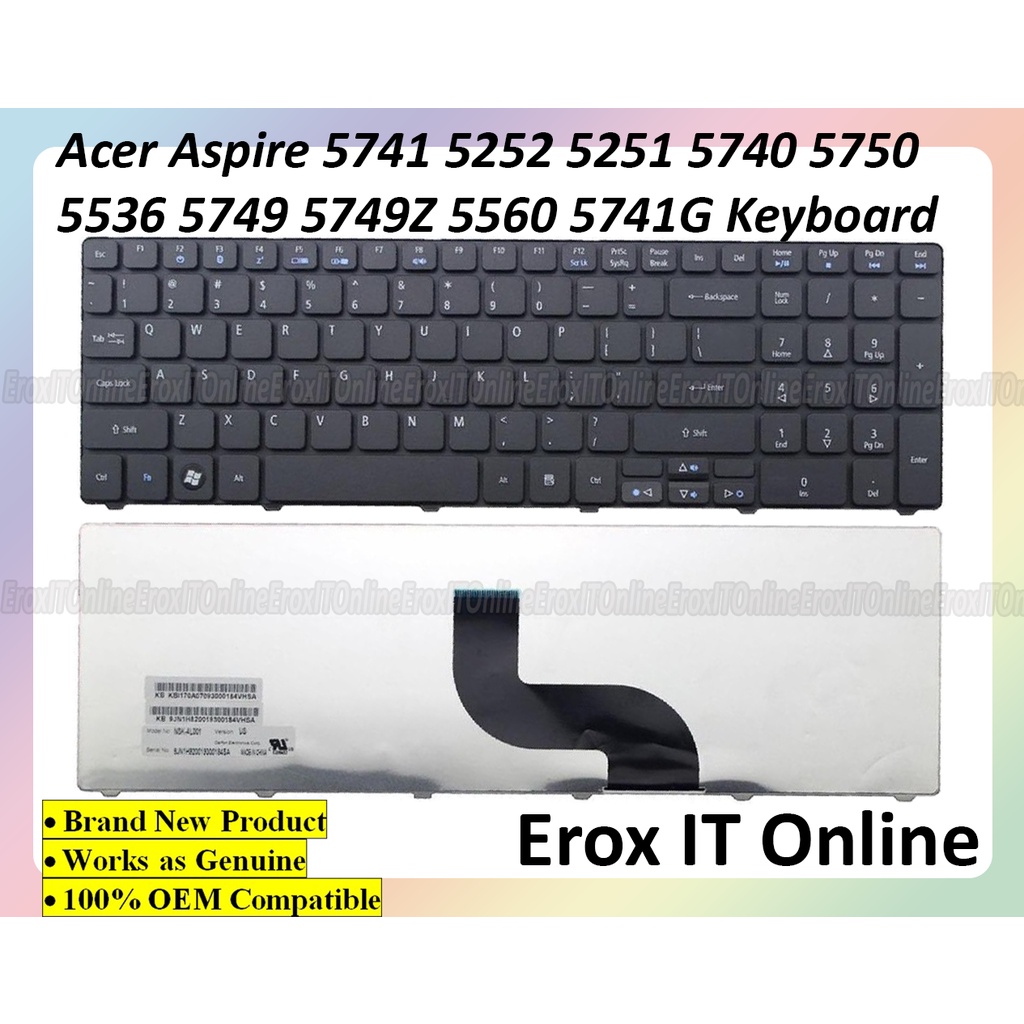 acer-aspire-5738-5741-5742-5745-5810t-5750-5820g-5820t-5750-5739g-7736g-5560g-5733-7741zg-9j-n1h82-k1d-คีย์บอร์ดแล็ปท็อป