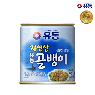 หอยกระป๋องเกาหลี เอ็นหอยหวานทะเล Yoodong Whelk (230g) 유동 자연산 골뱅이