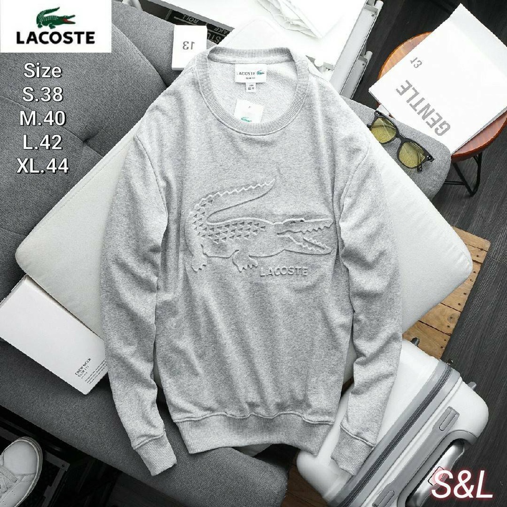 เสื้อสเวตเตอร์-แบรนด์-lacoste-เสื้อแขนยาวคอกลม-เสื้อคาร์ดิแกน-เสื้อคลุม-สินค้างานชอป100