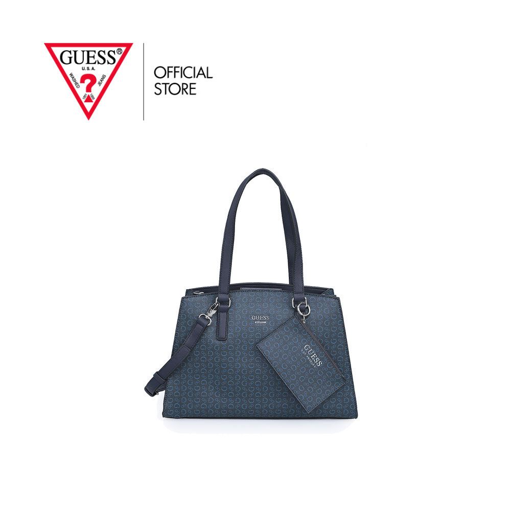 ภาพหน้าปกสินค้าGUESS กระเป๋า รุ่น SV792706 BERLANTI SATCHEL สีน้ำเงิน กระเป๋าผู้หญิง กระเป๋าสะพาย