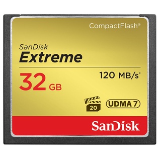 ภาพขนาดย่อของภาพหน้าปกสินค้าSanDisk 32GB Extreme Compact Flash 120MB/s จากร้าน legendshopeemall บน Shopee ภาพที่ 1