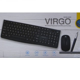 ภาพขนาดย่อของภาพหน้าปกสินค้าNUBWO Keyboard+mouse combo set NKM-625 VIRGO Wireless Keyboard and Mouse Combo จากร้าน teeteeshop0329 บน Shopee