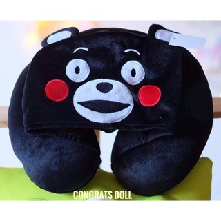 (ส่งฟรี) หมอนรองคอ คุมะมง Kumamon