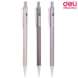 Deli 6490 Mechanical Pencil ดินสอกดด้ามเหล็ก 2B ขนาด 0.5mm คละสี 1 แท่ง ผลิตจากวัสดุคุณภาพดี ดินสอ ดินสอกด เครื่องเขียน